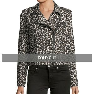 Sanctuary Poison & Leopard Moto Jacket (Sm)
